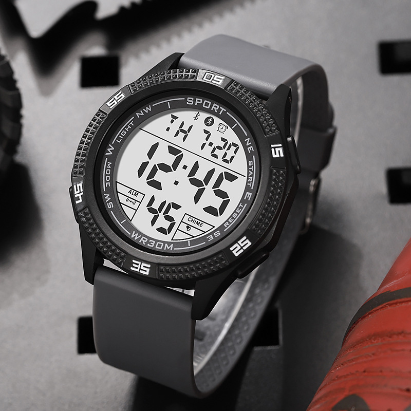 Оптовые электронные часы для мужчин для студентов средней и старшей школы, модные многофункциональные спортивные будильники, светящиеся электронные часы