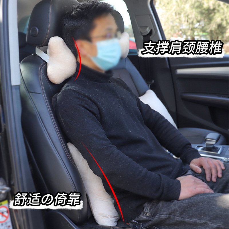 Car Headrest Car Neck Pillow Car Seat Pillow Lumbar Car Cushion Pillow suit Multicolor Four Seasons