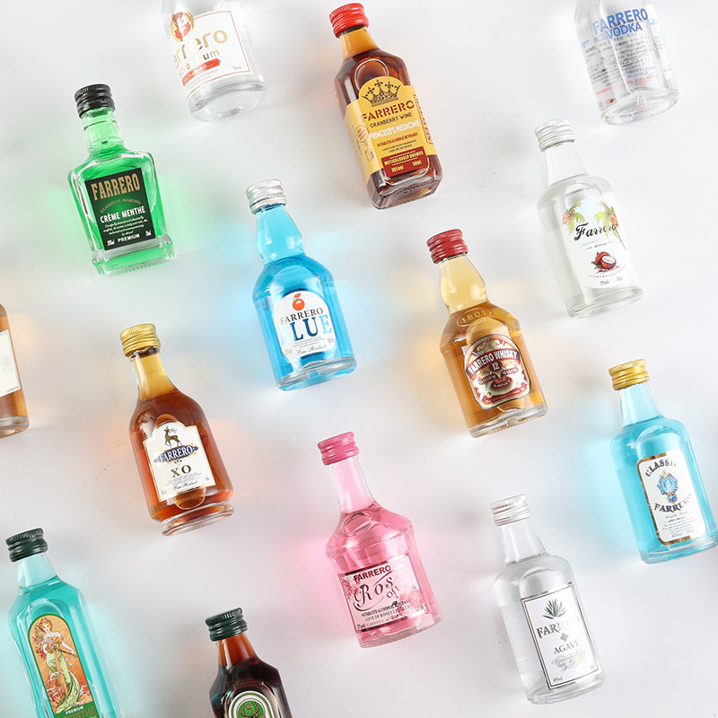 Cocktail Stall Small Wine Mini Brandy Foreign Wine Cocktail Base Wine Whiskey Vodka Popular Small Wine Bottle