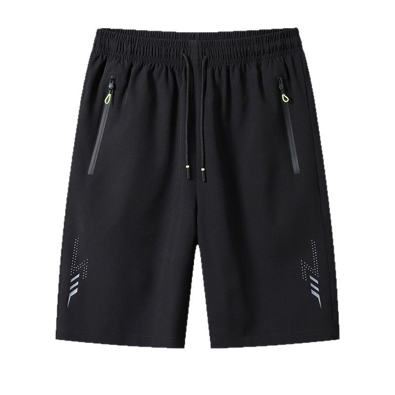 Men's Shorts Summer Loose Drapey Ice Silk Casual Sports Fat Quick-Drying Five-Point Pants