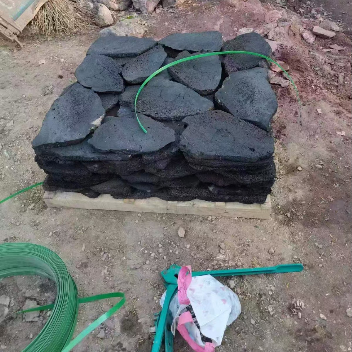 Volcanic Stone Slabs Available in Stock, Red/Black Volcanic Rock Slabs, Mushroom Stone, Honeycomb Stone Slabs