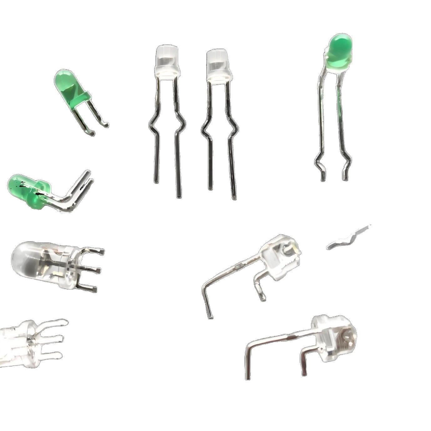 Led Light-Emitting Diode Processing and Forming, Bending, Cutting and Folding Feet, Plus 12V Resistor Welding Wire, Wire Length 20mm