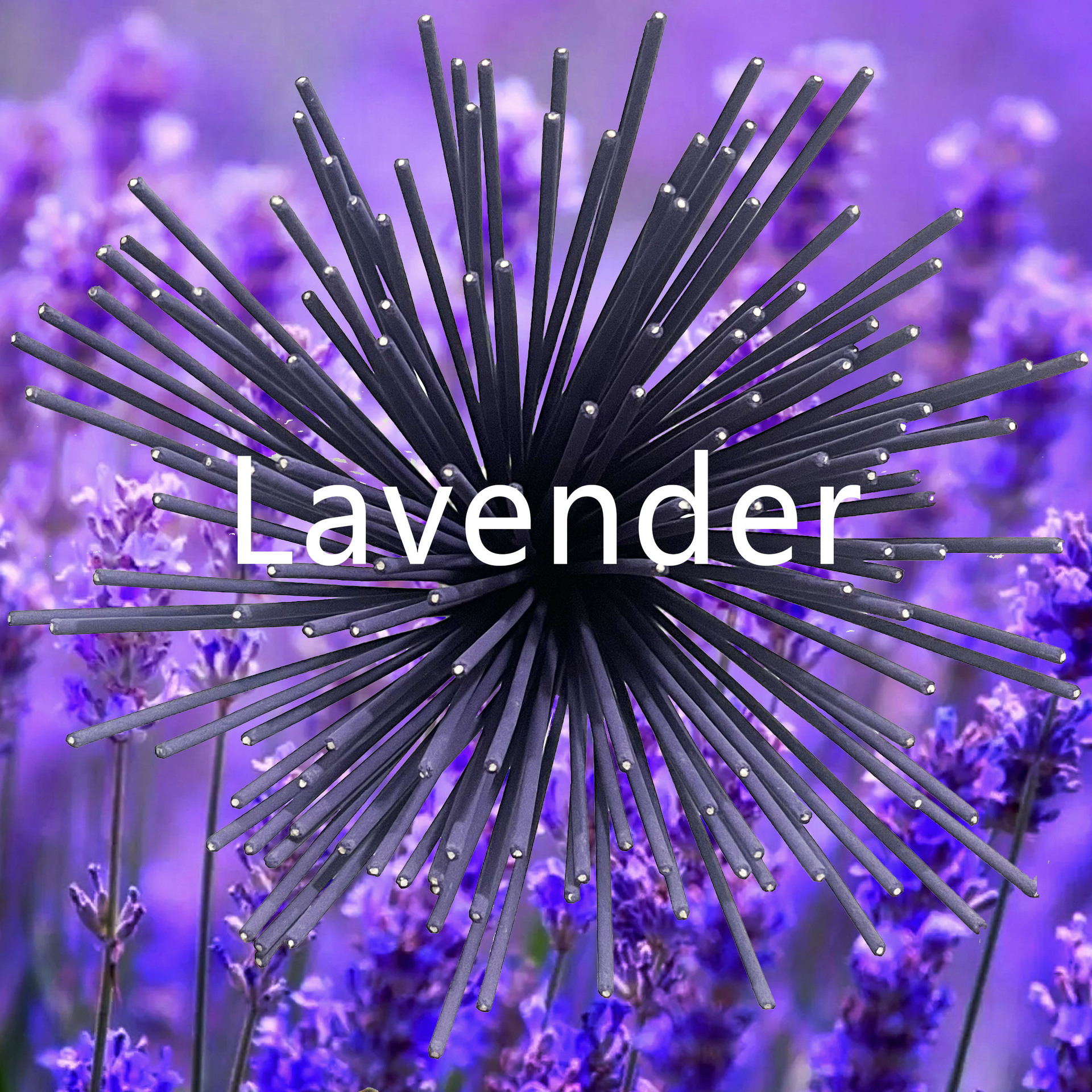Cross-Border Popular Item [Lavender] 22cm Incense Sticks Bamboo Skewer Incense Sticks Temu Xiyin Tk Tiktok Can Be Shipped with Labels