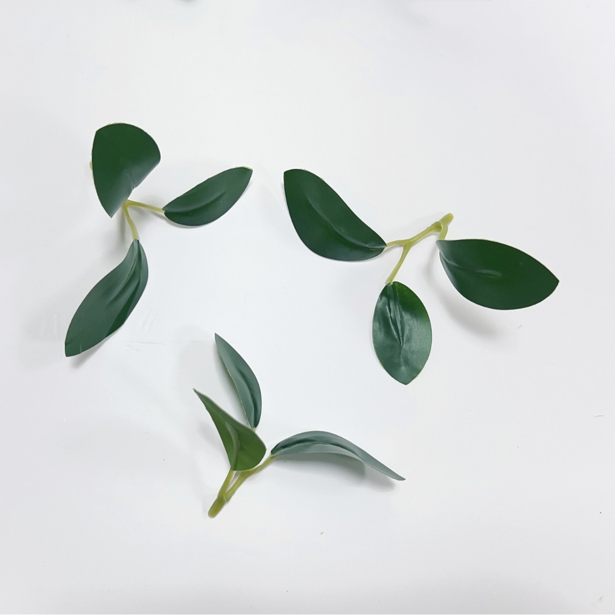 Cross-border Hot Sale Simulation Green Plant Bonsai Fugui Leaf Magnolia Leaf Fake Green Plant Leaf Ficus Leaf Leaf Accessories