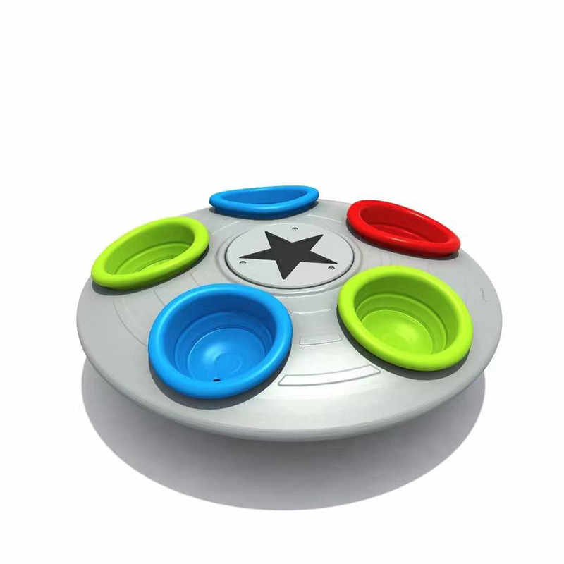 German 2026 New Kidsren's Outdoor Plastic Swivel Chair Turntable Kidsren's Outdoor Flying Saucer Turntable Kindergarten Community Room