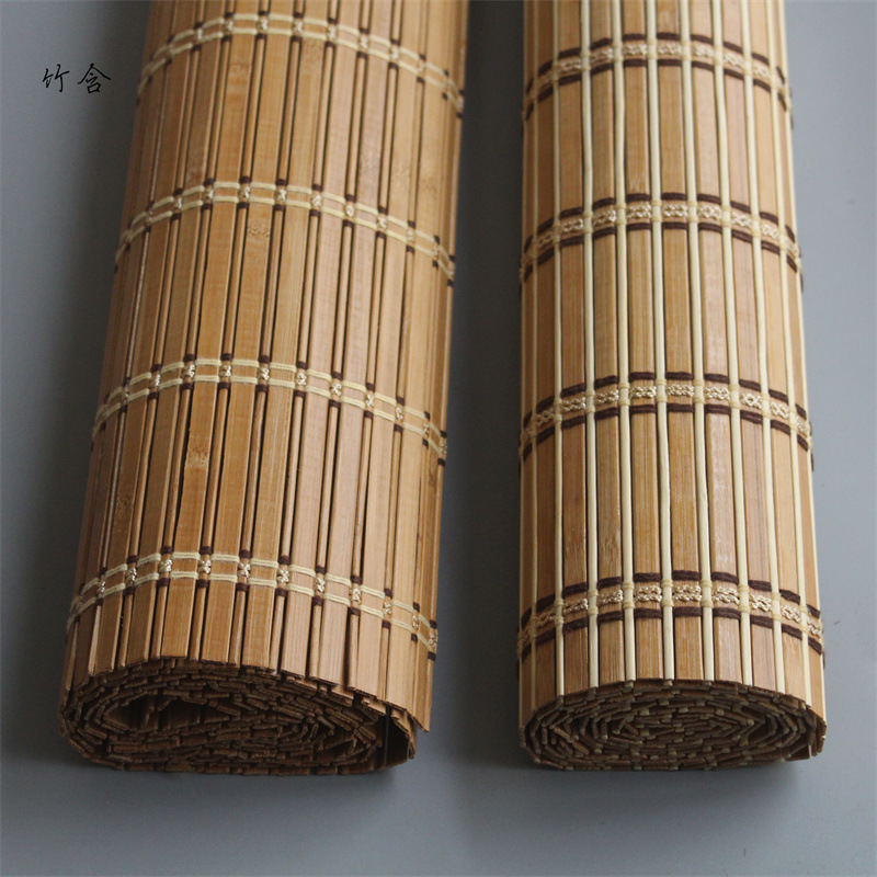 Bamboo Curtain Semi-finished Curtain Bamboo Mat Bamboo Mat Bamboo Curtain for Hotel Nongjiale Bamboo Curtain Ceiling Decoration Material Screen Printing Bamboo Curtain