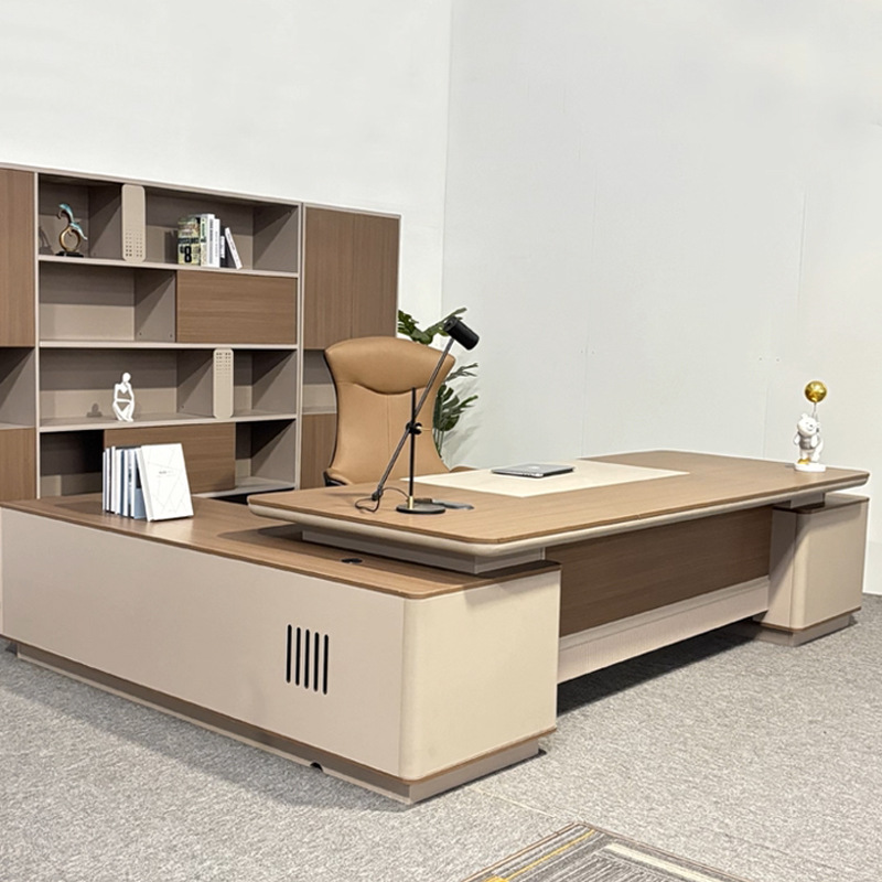 E0 Board Boss Desk Office Desk Ceo Desk Simple Modern Office Furniture Executive Desk Cabinet Combination