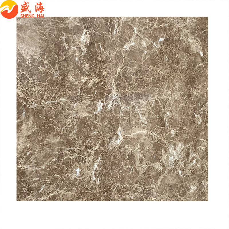 Factory wholesale natural marble crystal light brown cabinet bay window countertop floor stair step background wall project