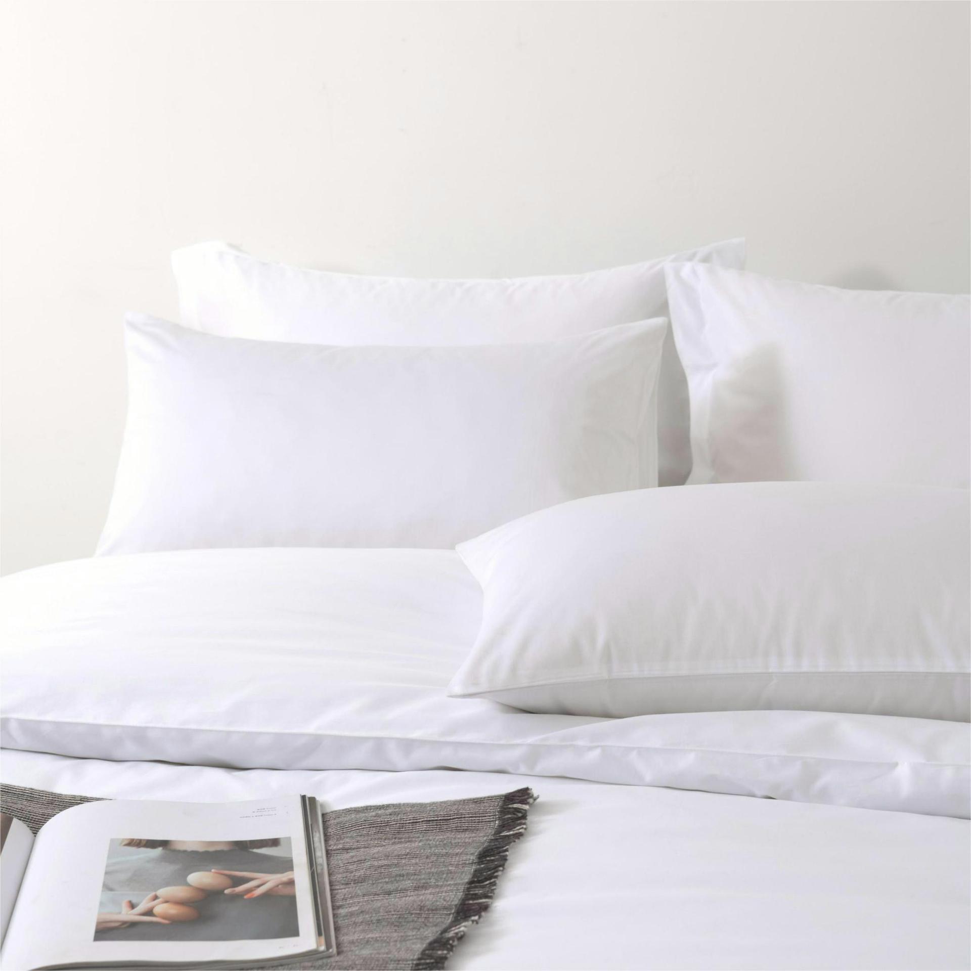 Hotel linen four-piece set 80 cotton satin kit white bed sheets five-star hotel bed linen