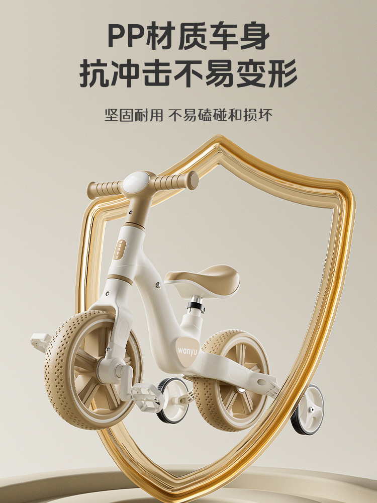 New children's balance car multi-functional two-in-one balance car 1-3-6 years old bicycle baby anti-fall tricycle