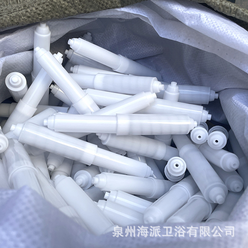 Public Hotel Toilet Roll Paper Box Accessories Center Paper Box Shaft Spring Telescopic Rod Plastic Core Rod Universal Toilet Rack