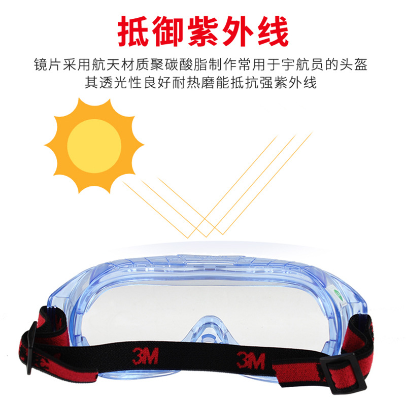 3M1623Af Anti-Fog and Anti-Chemical Eye Mask/1621Af Anti-Splash, Anti-Fog, Anti-Impact and Uv-Blocking Spot