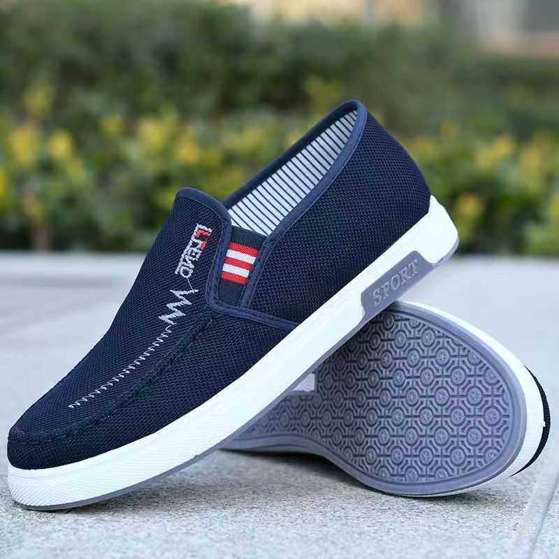 Men's old Beijing cloth shoes men's casual soft bottom canvas dad shoes middle-aged and elderly men's work shoes factory wholesale