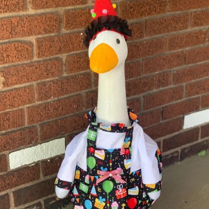 Cross-Border 23inch Porch Goose Custom-Made Goose Costume, Contact Customer Service for Bulk Orders Based on Provided Images
