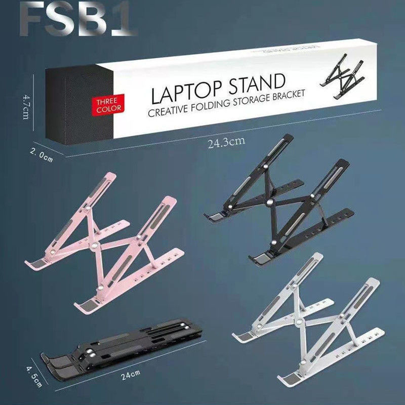 N3P1 Laptop Stand Desktop Folding Mobile Phone Tablet Elevated Hanging Bracket Portable with Heat Dissipation Base