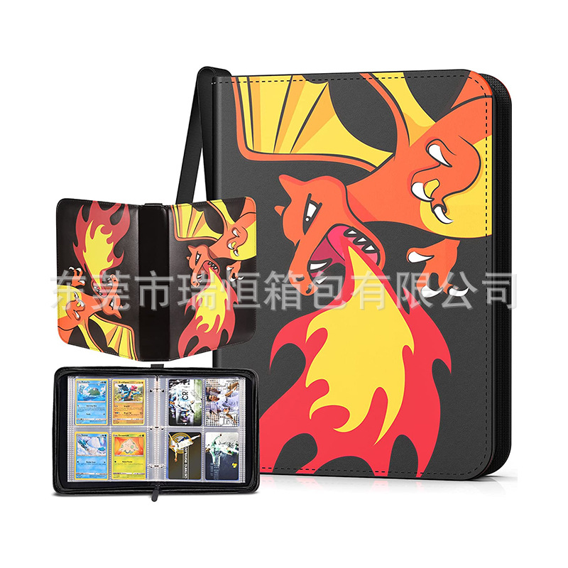 Amazon popular magic baby Bao Ke Meng card book 4 grid 9 grid anime card collection card book PU loose-leaf storage book