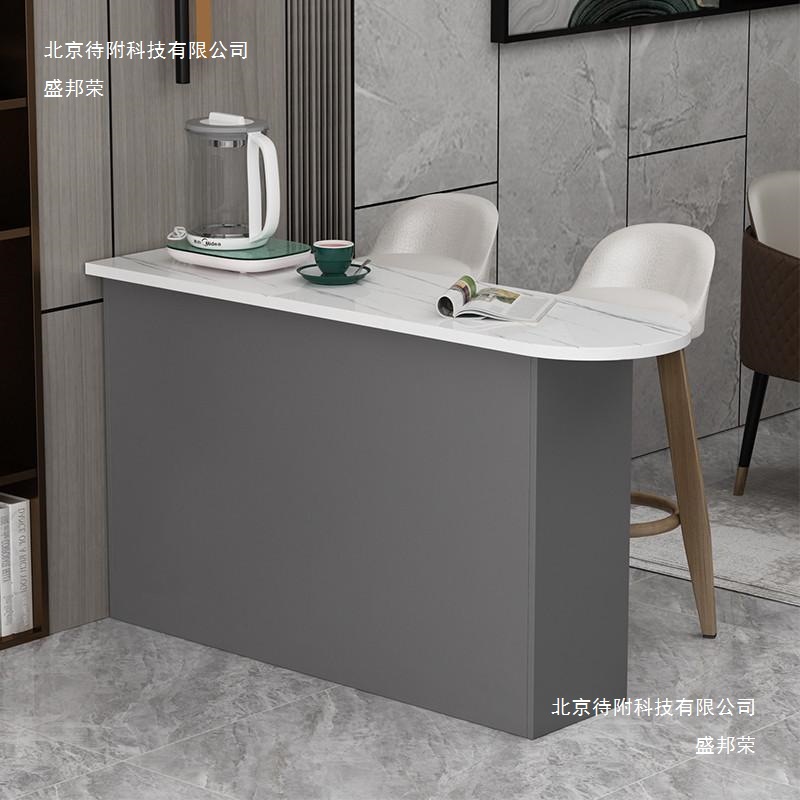 Home Light Luxury Guest Restaurant Wall-Mounted Entrance Partition Cabinet Kitchen Multi-Functional Storage Rack Nordic Small Apartment Bar Table