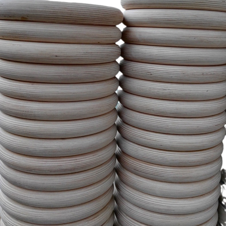 Gymnastics Training Competition Ring Pull-Up Wooden Stretch Ring Arm Strength Training Fitness Birch Ring