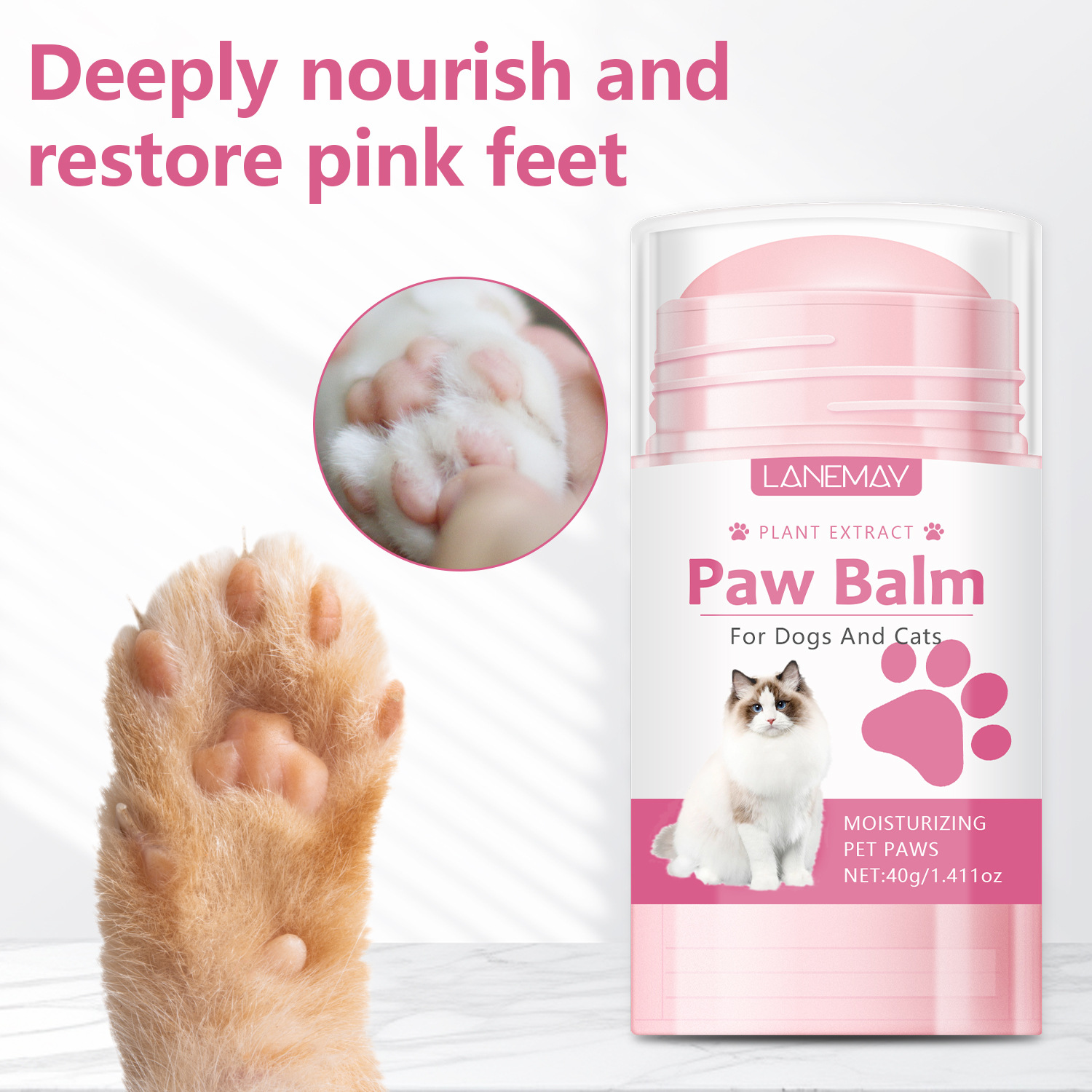 Cross-border Pet Foot Care Stick Dog Cat Paw Anti-chapped Moisturizing Cream Pet Care