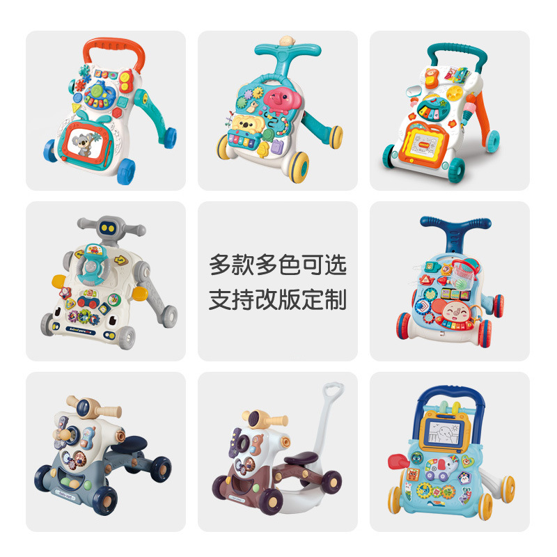 Infant Walker toy multi-function scooter sneak car walking trolley early education puzzle wholesale