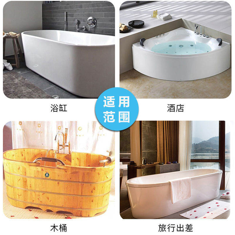 Disposable Bath Bag Bathtub Bag Thickened Travel Barrel Folding Barrel Bath Bag Oversized Plastic Bag for Hotel Household