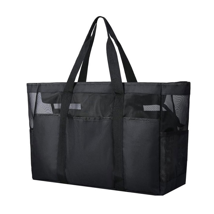 Сумка для пляжа большой ёмкости, сетчатая сумка, прозрачная косметичка, водонепроницаемая сумка через плечо, сумка с молнией для шопинга