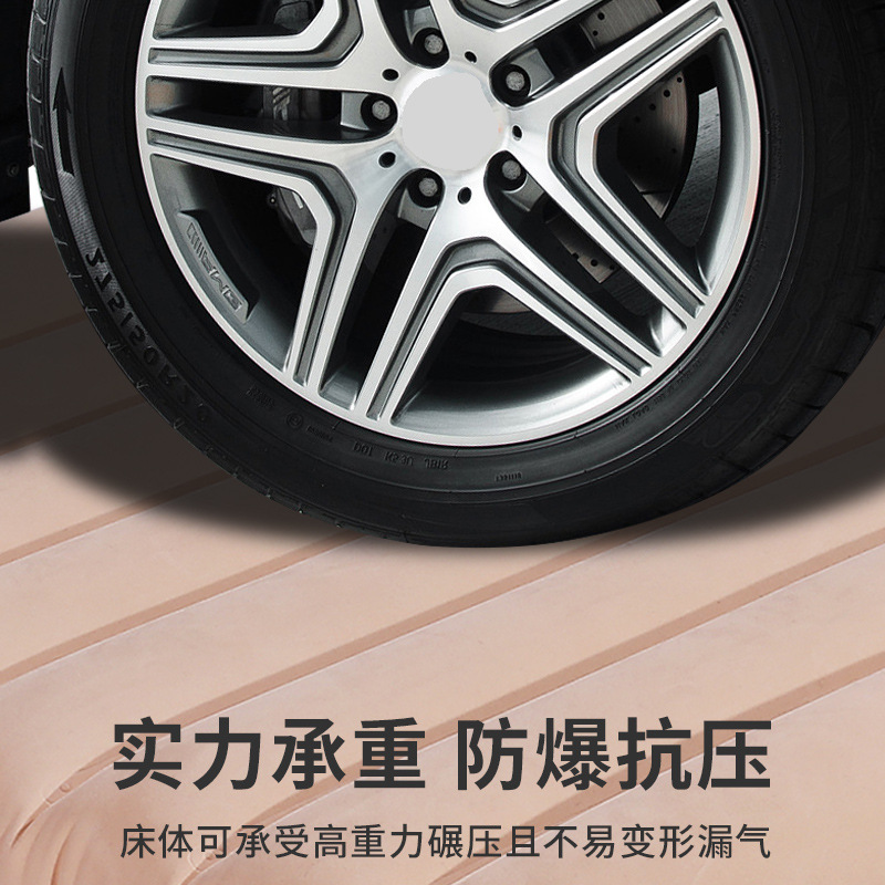 Spot direct selling thick car inflatable mattress split car rear travel bed SUV car folding bed