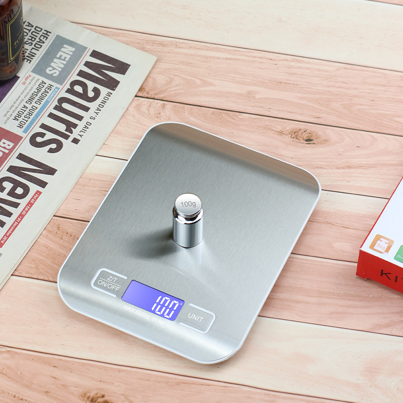 High precision kitchen scale electronic scale small gram scale food weighing coffee stainless steel electronic scale gram weight weighing machine