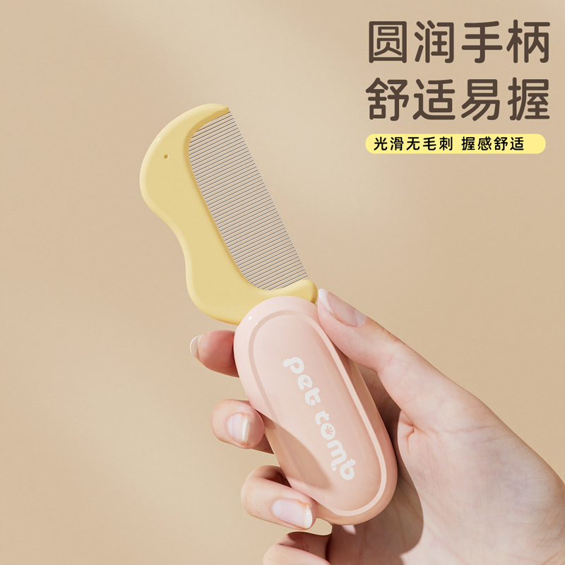 New Folding Comb, Detangling Comb, Hair Brush, Deshedding Needle Comb, Dog Hair Cleaning Comb, Pet-Specific