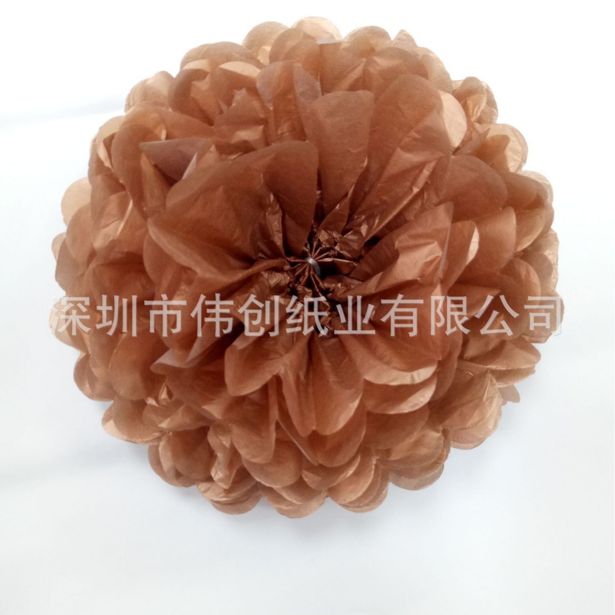 Paper Flowers Wholesale Cross-Border Supply for Christmas Decorations, European and American Holiday Party Supplies, Rose Gold, Metallic Color