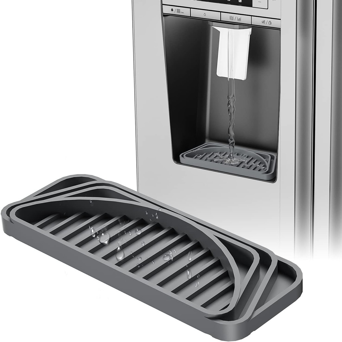 2023 Amazon new water dispenser silicone pad refrigerator coffee machine bar silicone draining pad drip tray