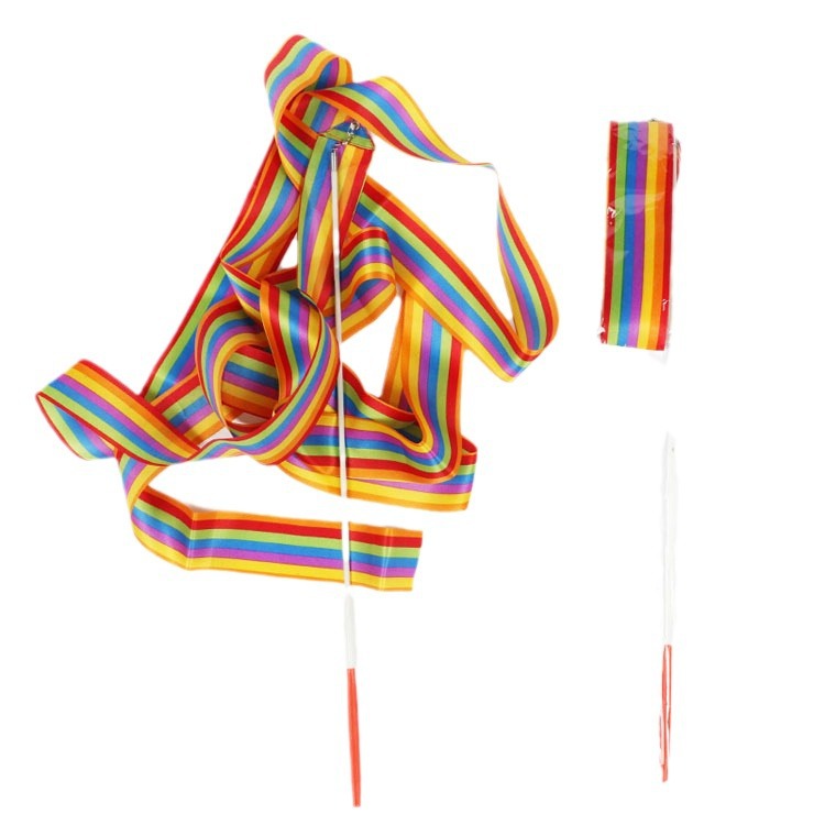 Rhythmic Gymnastics Ribbon 4M6M2M Performance Ribbon Streamer Ribbon Dance Props Sports Cross-Border Export Wholesale