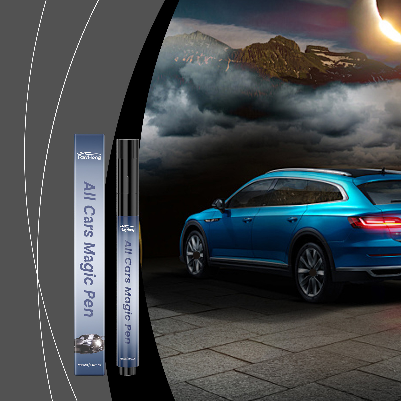 Ремонтный карандаш для царапин Rayhong для автомобилей, восстановление и полировка краски, цветовая коррекция