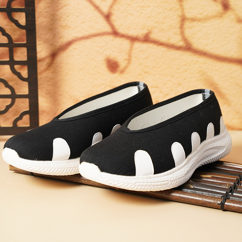 High-Elastic Popcorn-Soled Taoist Shoes, Wudang Taoist Shoes, Lightweight, Breathable and Wear-Resistant Soles, Taoist Supplies for Men and Women