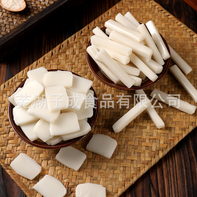 Sliced rice cake Ningbo flavor bulk rice cake slices vacuum ingredients handmade water mill fried rice cake hot pot wholesale price