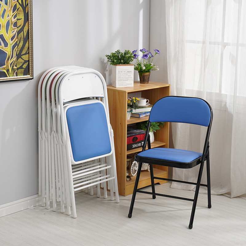 Folding Chair Home Stool Portable Rental Office Meeting Computer Dining Chair Simple Modern Dormitory Backrest Chair