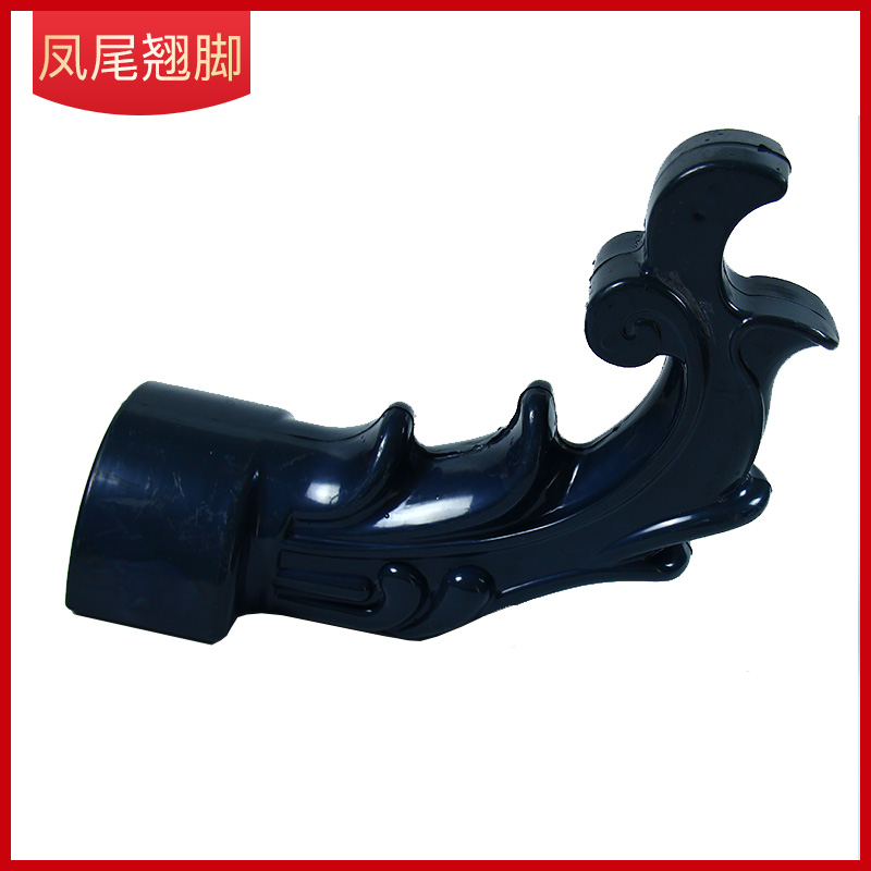 Resin Tile Accessories Asa Phoenix Tail Corner Pavilion Warped Tile Eaves Flying Eaves Resin Tile Roof Tile Synthetic Antique Tile