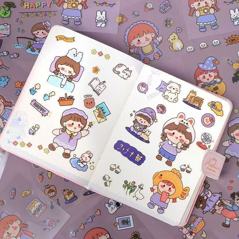 Wholesale Stickers in Stock for Children, Cartoon Stickers, Planner Stickers, Pvc Waterproof, Water Bottle Stickers, Planner Stickers