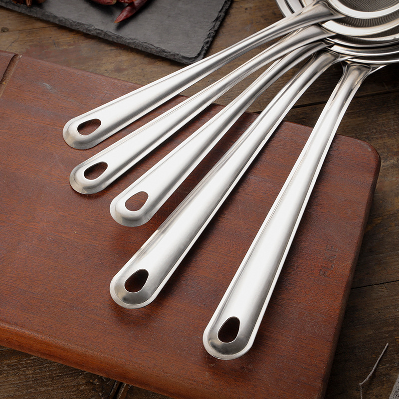 Stainless Steel Colander Foaming Spoon Kitchen Hot Pot Fried Filter Mesh Leakage Household Strainer Commercial Filter Mesh Screen