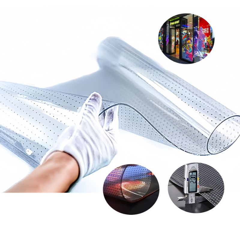 Online Store Video Wall Super 3D Advertising Digital Panta Glass Window Flexible Transparent Light-Emitting Diode Film Display