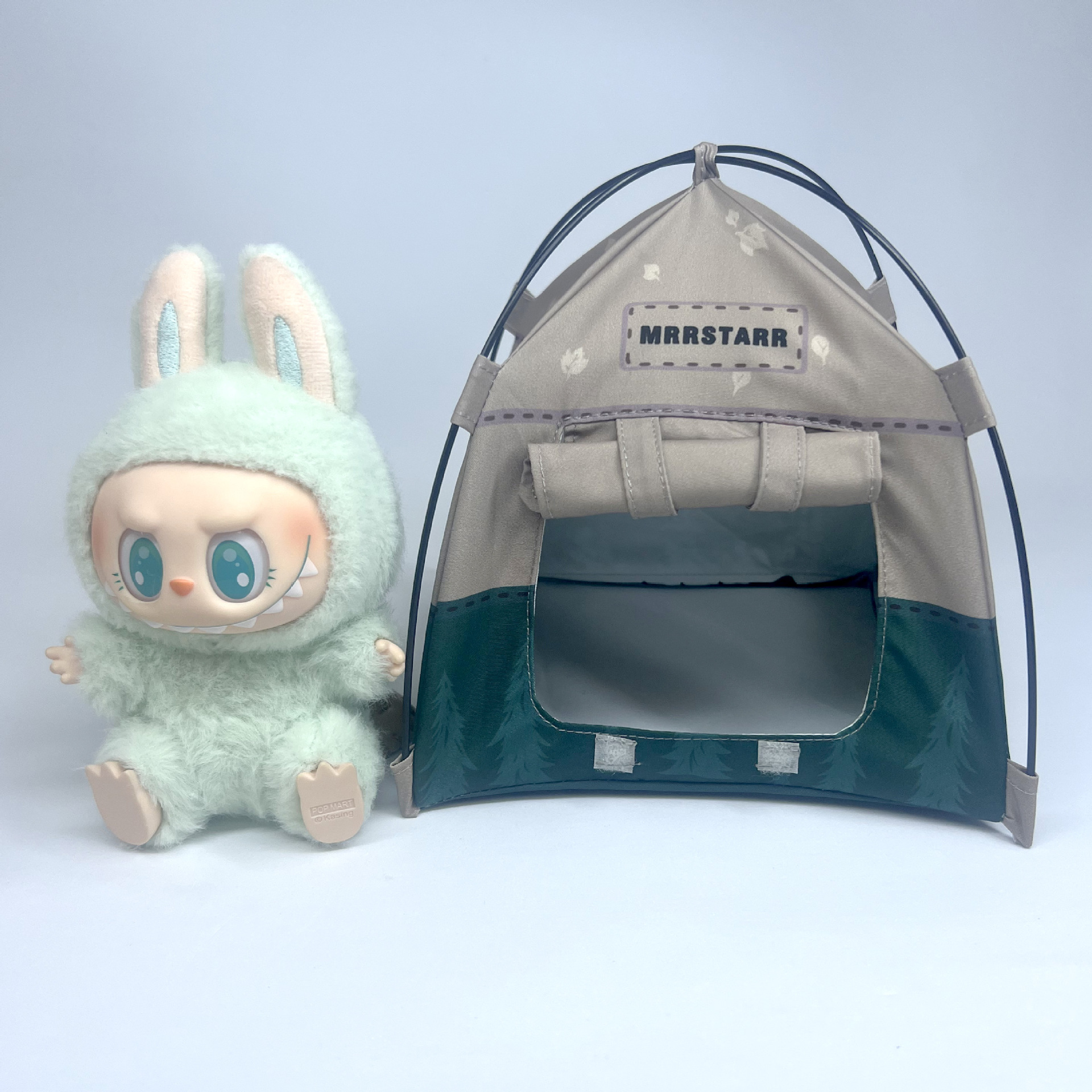 Cross-Border 1:12 Miniature Simulation Shooting Props Mini Camping Tent 10cm Dollhouse Toy Ornament