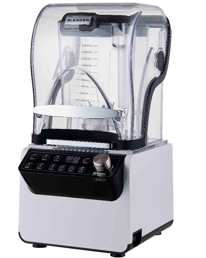 Factory Direct Sales Classy Smoothie Machine Button Type Adjustable Speed Commercial Fully Automatic Smoothie Machine with Sound Insulation Cover New Model