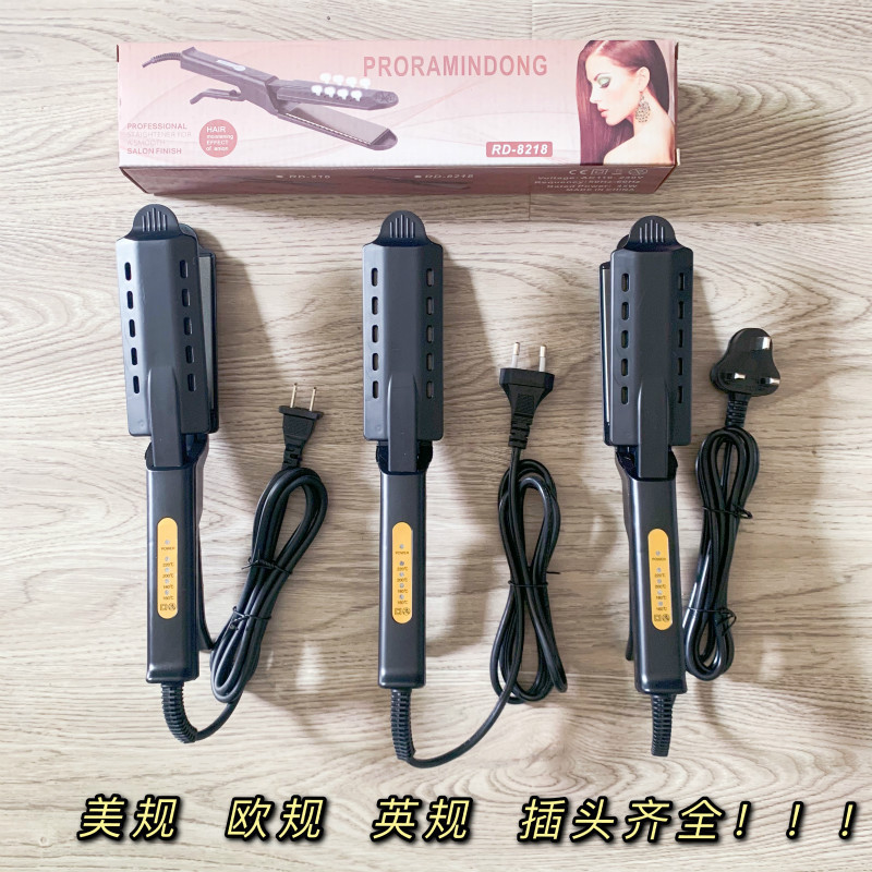 Cross-border new four-speed temperature-adjusted straight hair splint bangs splint steam hair straightener household hairdressing tool