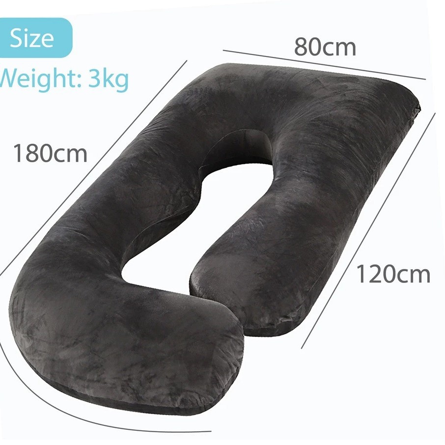 Cross-border entity Amazon supplier wholesale pregnant women pillow detachable crystal velvet G-type side waist pillow