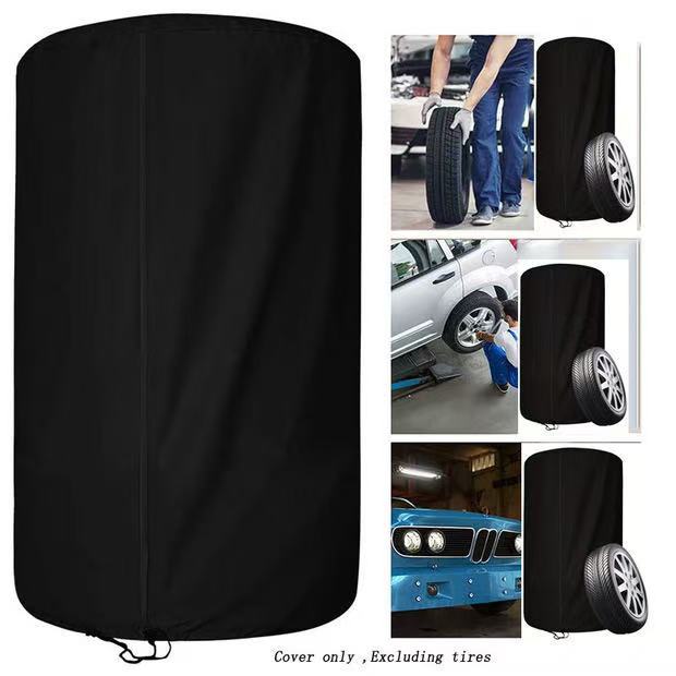 Cross-border processing of automobile tire cover Oxford cloth tire storage cover 4 wheel tire rain and dust cover