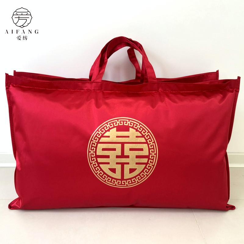 A Pair of Natural Silk Wedding Pillows, Pure Cotton Mulberry Silk Fiber Pillows, Soft and Non-Collapse Cervical Spine Sleeping Pillow Core Wholesale