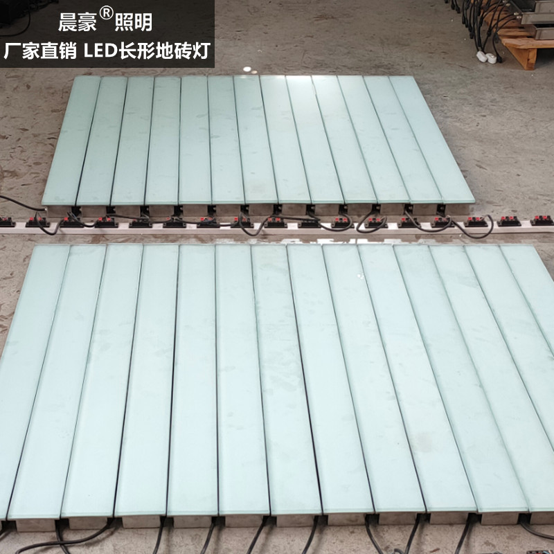 Светодиодная плитка для пола, встроенный светильник для парка, сенсорная плитка