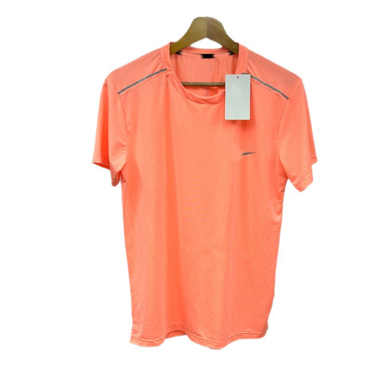 Foreign Trade Wholesale Sports Student Training Quick-Drying Track and Field Training Clothes Running Sportswear Short-Sleeved Sports Reflective Crystal