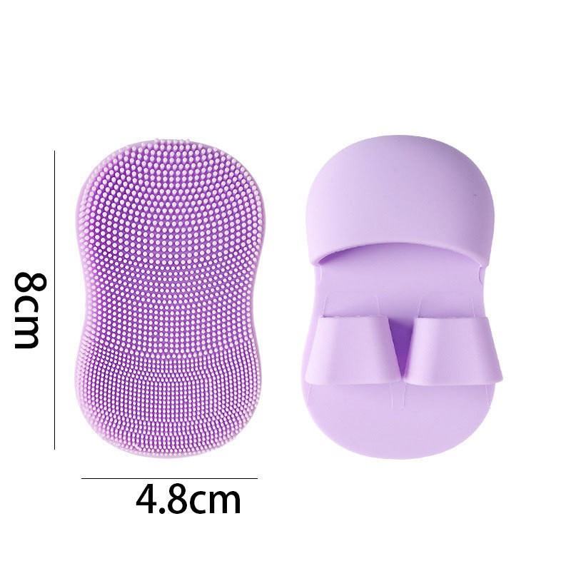 Finger Face Wash Brush Mini Soft-Bristled Silicone Brush Massage Nose Tip and Wing Cleaning Makeup Remover Brush Blackhead