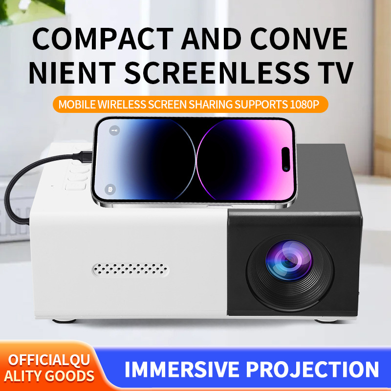 Yg300S Home Office Led Projector Hd 1080P Micro Mini 3D Projector English Source Factory Goods
